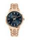 Trussardi T-Couple Uhr Batterie mit Rose Gold Metallarmband