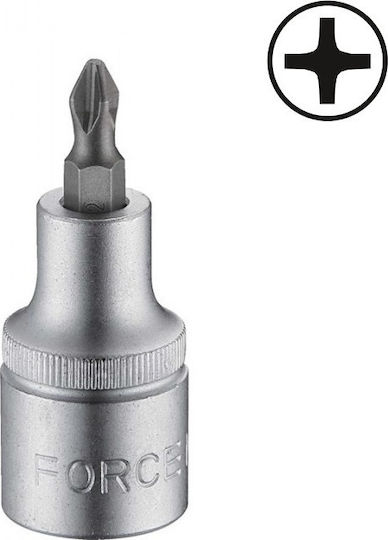 Force Socket 1/2" Phillips Walnut with Philips Head and Socket 1/2'' PH4x55mm