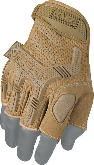Mechanix Wear M-Pact Fingerless Militärhandschuhe Coyote in Beigem Farbton