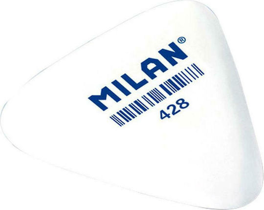 Milan Eraser for Pencil and Pen 428 Triangular 1pcs White