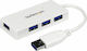 StarTech USB Hub 4 Ports USB 3.0 with USB-A Connection White
