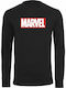 Merchcode Logo Crewneck T-shirt Μαύρο