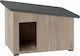 Ferplast Argo 100 Dog House Wooden Outdoor Beige 114.5x73x81cm