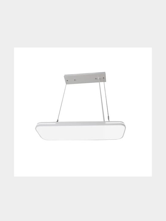 Adeleq Parallelogram Pendant LED Panel 30W with Natural White Light 60x19cm