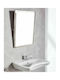 Tema Rectangular Bathroom Mirror made of Stainless Steel 50x70cm