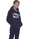 Kids Sweatshirt with Hood and Pockets Blue