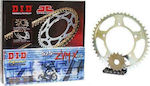 DID Chain & Sprocket Kit DID-JT Drive Chain and Sprocket Set for Kawasaki ZZR 1400 / ZX 14 `06-`10 - Black X-ring Chain (ZVM-X) for Kawasaki ZZR 1400 2006-2010