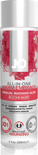 System Jo All In One Sensual Massage Glide Silicone Based Warm Embrace 120ml