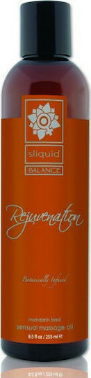 Sliquid Balance Rejuvenation Sensual Massage Oil Massage Oil with Scent Mandarin Basil 255ml
