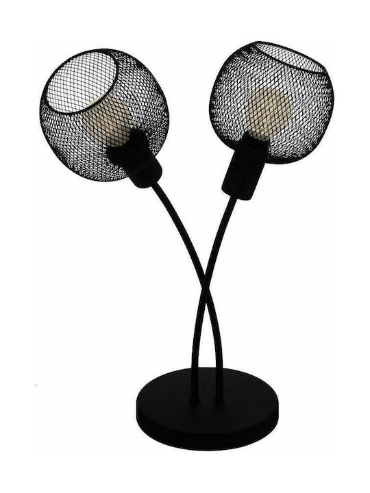 Eglo Wrington Decorative Lamp bulb with Socket for Bulb E14 Black