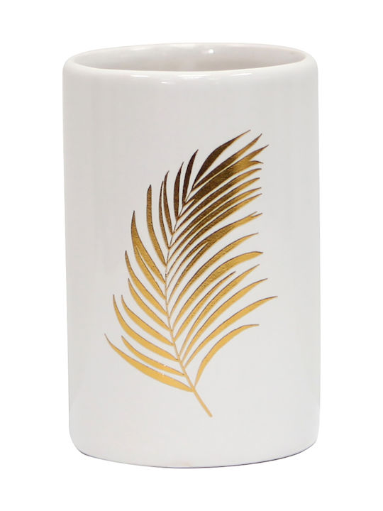 CERAMIC BATH GLASS GOLD LEAF