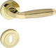 Import Hellas Lever Middle Door with Rosette Z-023 Z-023 Pair Gold