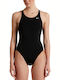 Nike Hydrastrong Solidus Athletic One-Piece Swimsuit Black