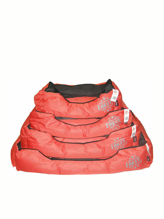 Pet Interest Rectangular Sofa Dog Bed Red 55x45cm