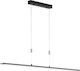 Fischer Honsel Metz TW Pendant Light LED Rail with Warm to Cool White Light Black