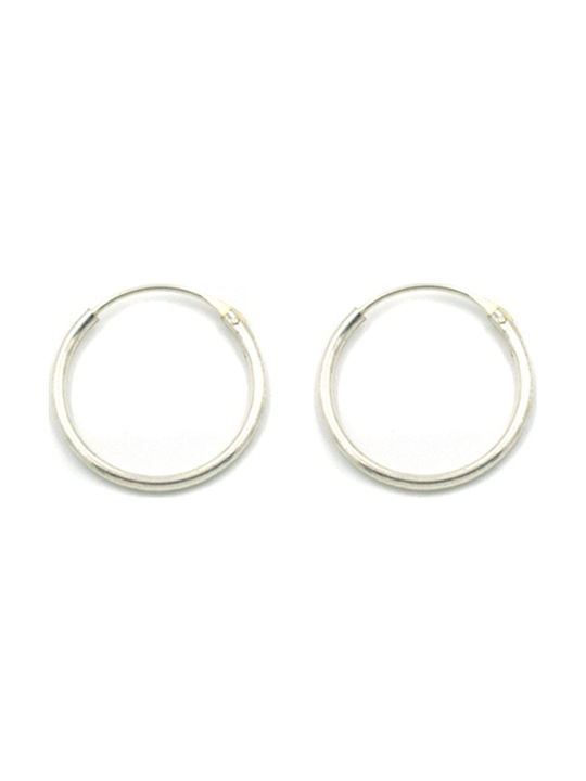 Silver earrings Silver hoops earrings - KA8