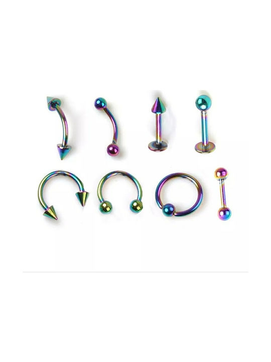 Hypoallergenic piercing set surgical steel earrings