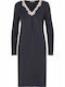 Vamp Winter Women's Nightdress Navy Blue