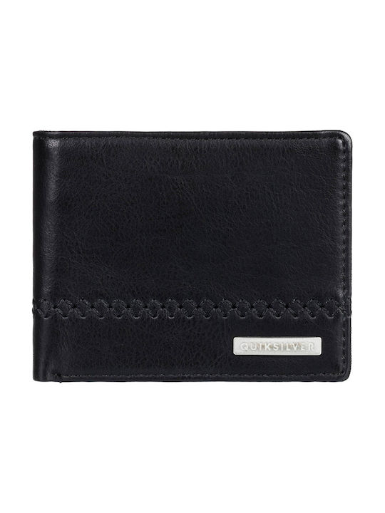 Quiksilver Stitchy 2 Men's Leather Wallet Black