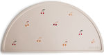 Mushie Silicone Baby Placemat Cherries Beige