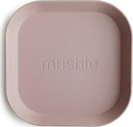 Mushie Baby Food Plate Παιδικό Πιάτο made of Plastic Blush 2pcs 2304019