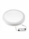 Adeleq Round Outdoor LED Panel 25W with Cool White Light 6300K 30cm