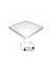 Adeleq Square Outdoor LED Panel 25W with Cool White Light 30x30cm