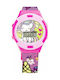 AS Kids Digital Watch Kawaii Dreams with Rubber/Plastic Strap Pink