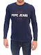 Pepe Jeans Men's Long Sleeve Blouse Navy