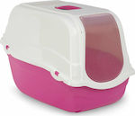 Pet Camelot Romeo Cat Toilet Closed with Filter Pink L57xW39xH41cm
