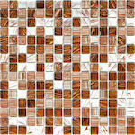 Karag D29 Kitchen Wall / Bathroom Gloss Glass Tile 32.7x32.7cm Multicolour