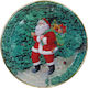 AGC Christmas Platter Plastic Green