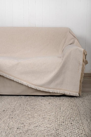 Naf Naf 358-90 Three-Seater Sofa Throw Dimensions 180x300cm Ecru