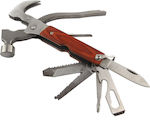 Multitool Braun mit Klinge aus Stahl