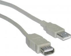KAL Electronics 30630 USB 2.0 USB-A-Stecker zu USB-A-Buchse Weiß 1,5 m