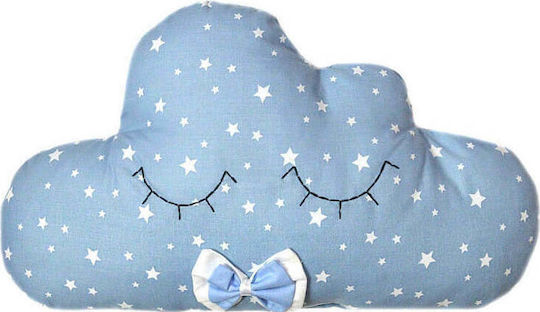 Bunny Bebe Handmade Pernă Decorativă pentru Pătuț Norisor Albastru deschis 36x20cm