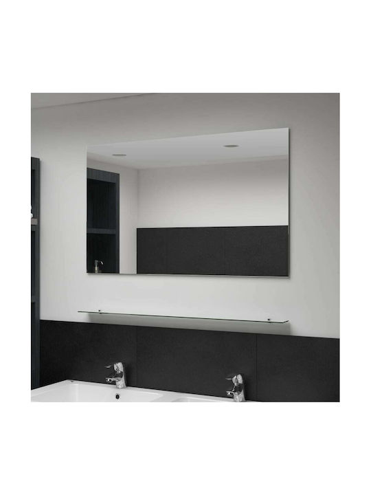 vidaXL Wall Mirror with Silver Glass Frame 60x100cm 1pcs