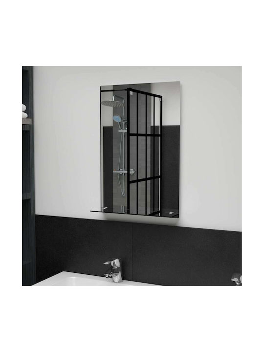 vidaXL Wall Mirror with Silver Glass Frame 60x40cm 1pcs