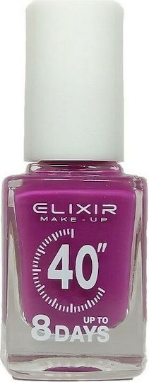 Elixir 40″ До 8 Дни Гланцов Дълготраен Лак За Нокти Бързо Съхнещ Лилав 236 13мл