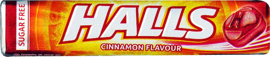 Halls Καραμέλες με Γεύση Κανέλα Χωρίς Ζάχαρη 32gr