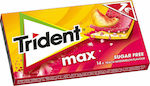 Trident 14 Max mit Geschmack Pfirsich / Wassermelone Ohne Zuckerzusatz 1Stück 27gr