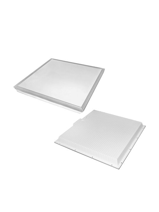 Adeleq Square Recessed LED Panel 42W with Cool White Light 60x60cm