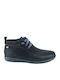 On Foot Men's Leather Boots Black/Blue