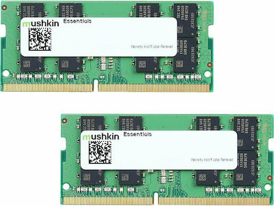 Mushkin Essentials 64GB DDR4 RAM mit 2 Modulen (2x32GB) und Geschwindigkeit 3200 für Laptop