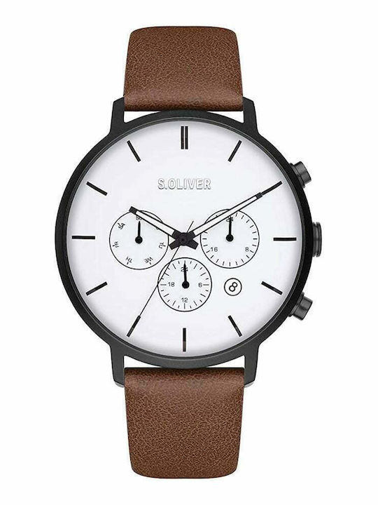 s.Oliver Watch Battery with Leather Strap s.Oliver Watch Battery with Leather Strap