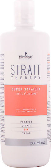 Schwarzkopf Strait Therapy Hair Lotion for Smoothing Neutralising Milk Fix 1000ml