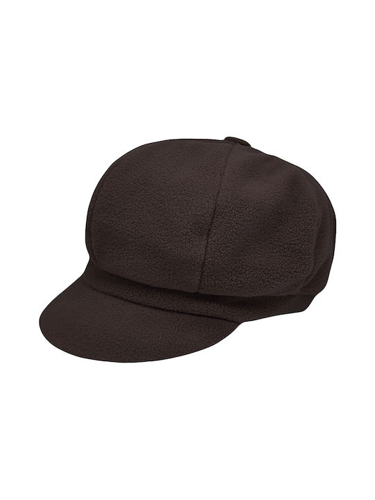 Γυναικείο Καπέλο Τραγιάσκα Fleece Καφέ κωδ. 2106