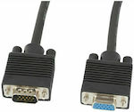 Lanberg Cable VGA male - VGA female 5m (CA-VGAC-10CC-0050-B+)