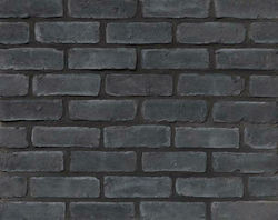 Hellas Stones Brick Black Тухла Облицовка на стена 1709