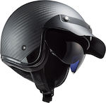 LS2 BOB CARBON Carbon Matt Motorradhelm Jet ECE 22.05 900gr OF601